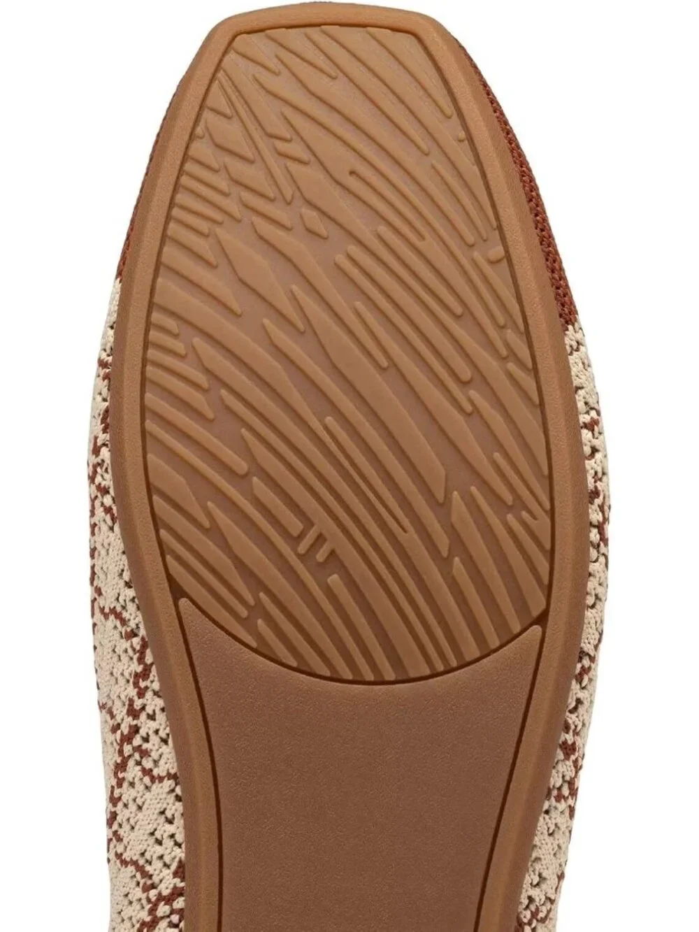 Women's Camel Comfortable Slip on Washable Square Toe Ballet FlatsShoes for Work